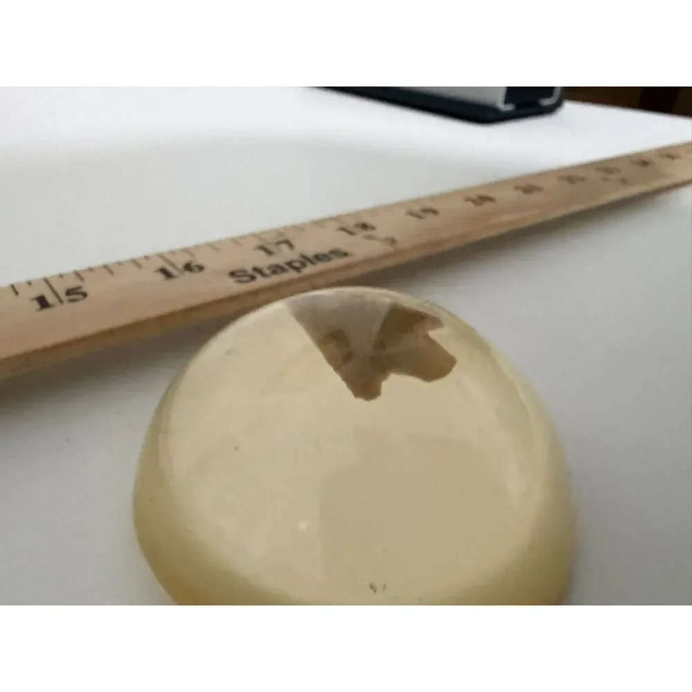 Bird Point Arrowhead paperweight (homemade) set in resin or plastic